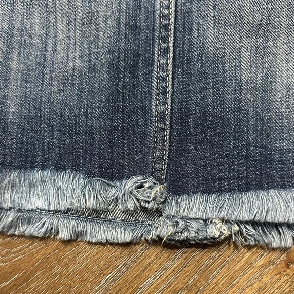 KanCan Dark Blue Denim Button-Up Mini Skirt - Picture 5 of 7